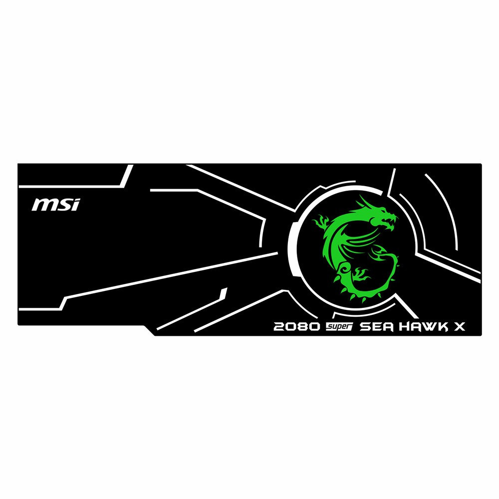 Msi 2080 Super Sea Hawk X | Backplate (Green) | ColdZero