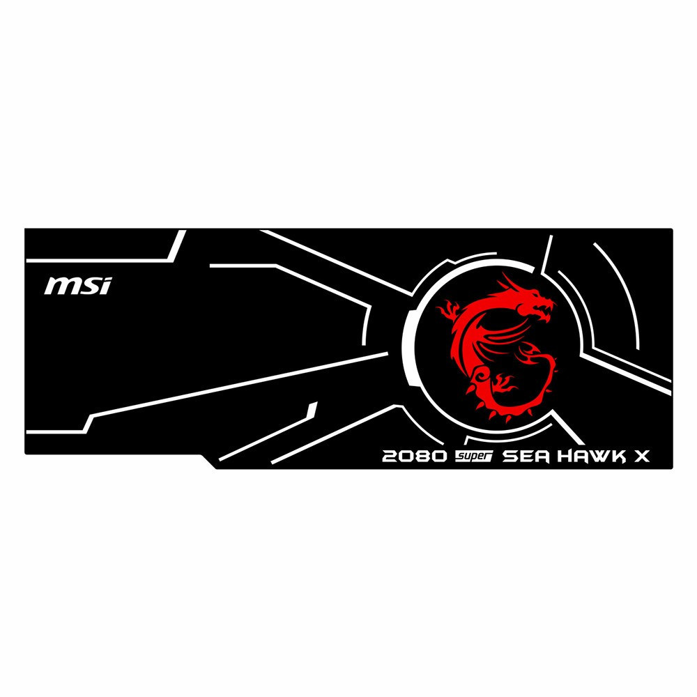 Msi 2080 Super Sea Hawk X | Backplate (Red) | ColdZero