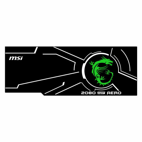 Msi 2080 Super Aero | Backplate (Green) | ColdZero