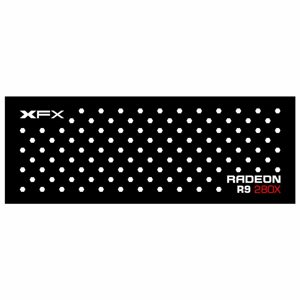 Xfx R9 280X Black DD | Gpu Backplate (Layout 1) | ColdZero