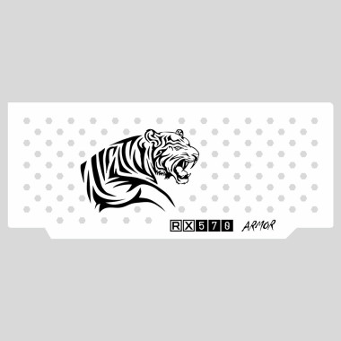 Msi Rx 570 Armor | Backplate (L1) White | ColdZero