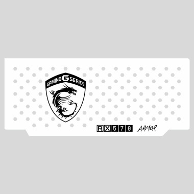 Msi Rx 570 Armor | Backplate (L2) White | ColdZero
