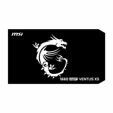 Msi 1660 Super Ventus XS | Backplate | ColdZero