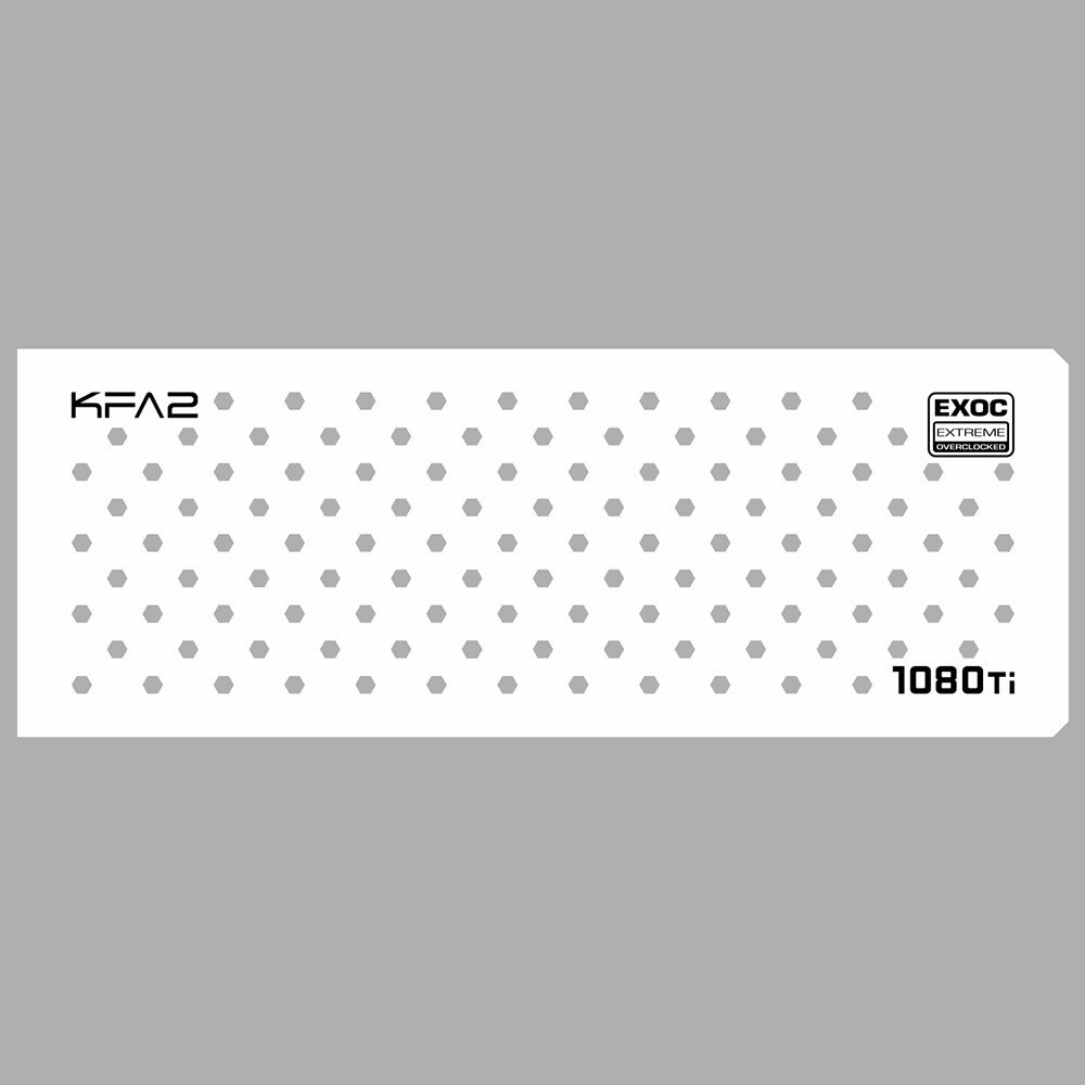 KFA2 1080 Ti EXOC White | Backplate (L1) | ColdZero KFA2 1080 Ti EXOC White | Backplate (L1) | ColdZero