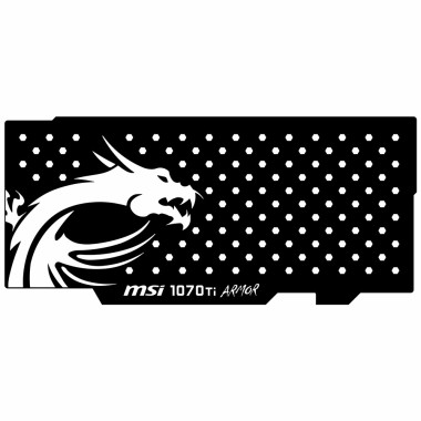 Msi 1070 Ti Armor | Backplate (L3) Black | ColdZero