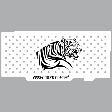 Msi 1070 Ti Armor | Backplate (L1) White | ColdZero