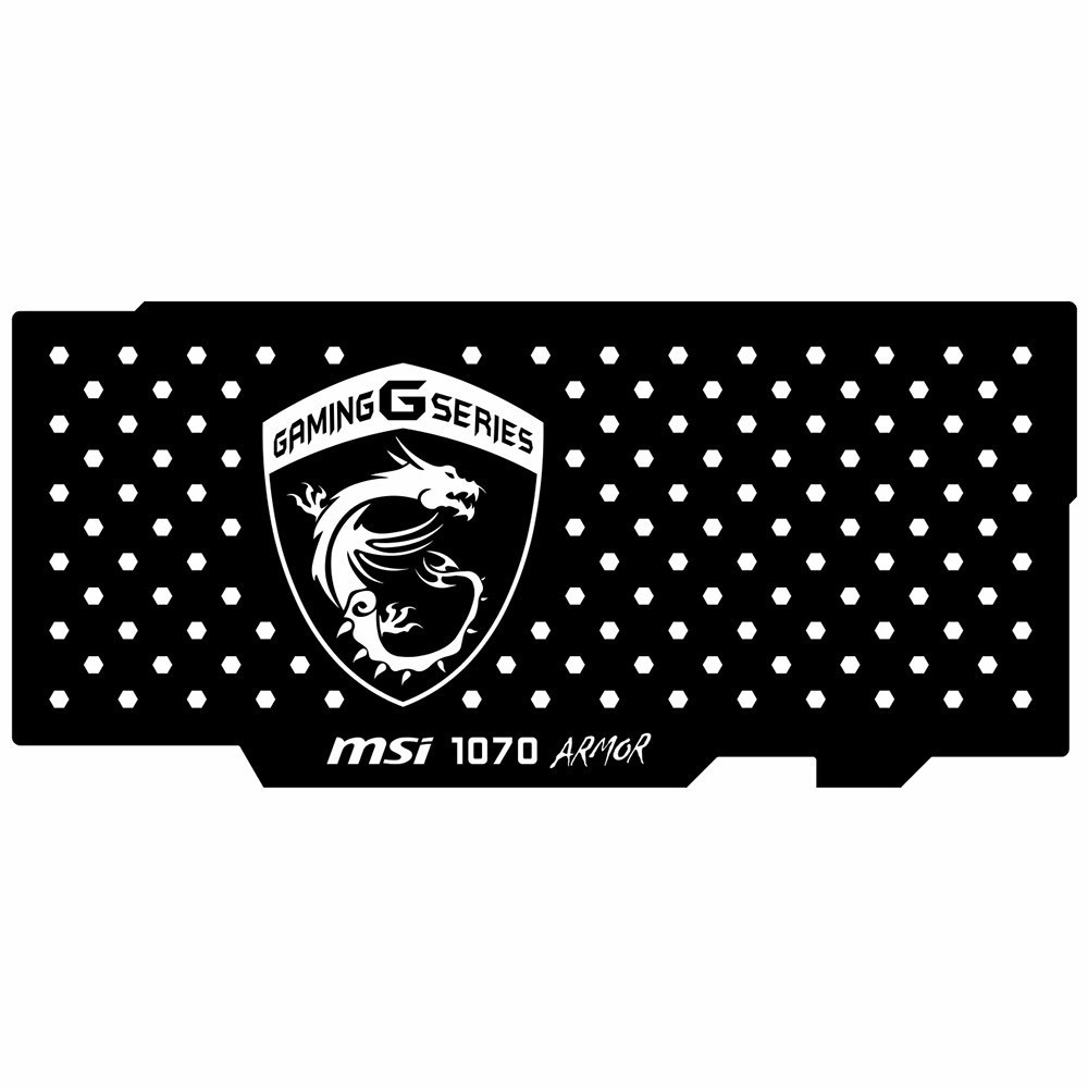 Msi 1070 Armor | Backplate (L2) Black | ColdZero
