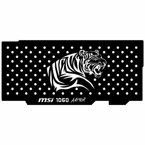 Msi 1060 Armor V1 | Backplate (L1) Black | ColdZero