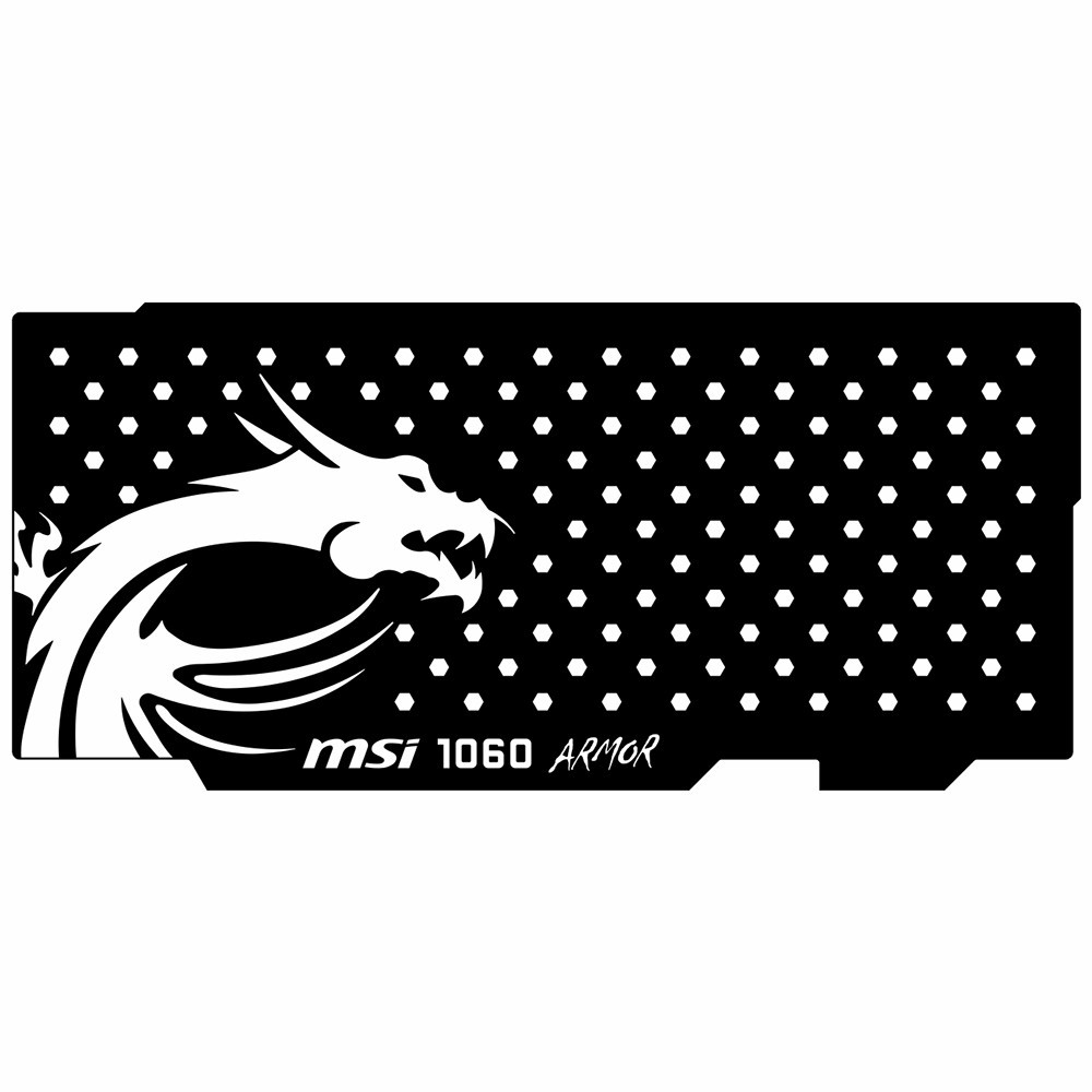 Msi 1060 Armor V1 | Backplate (L3) Black | ColdZero