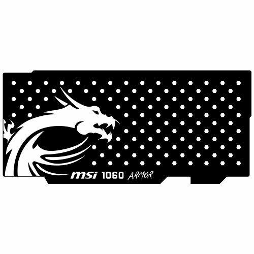 Msi 1060 Armor V1 | Backplate (L3) Black | ColdZero