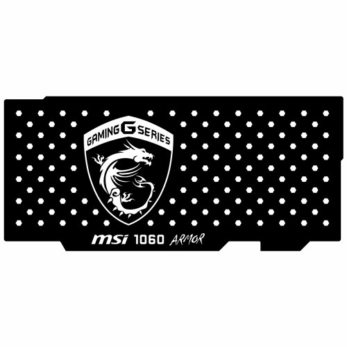 Msi 1060 Armor | Backplate (L2) Black | ColdZero