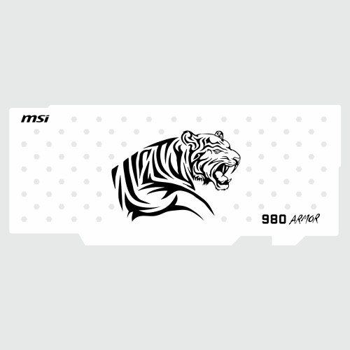 Msi 980 Armor | Backplate (White) | ColdZero