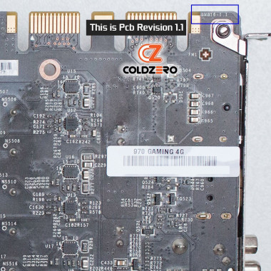Msi 970 Gaming Pcb 1.1| Backplate (L2) | ColdZero