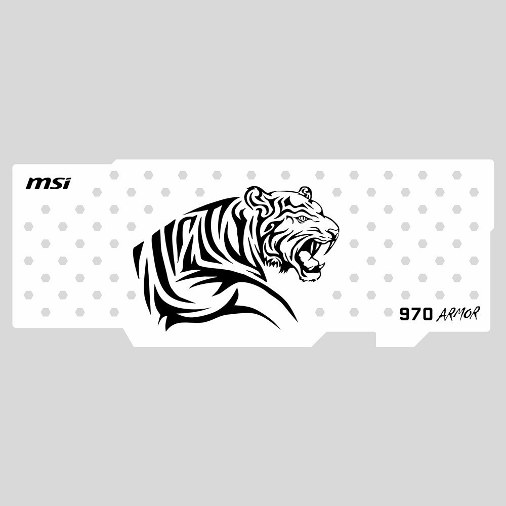 Msi 970 Armor Pcb 1.1 | Backplate (White) | ColdZero