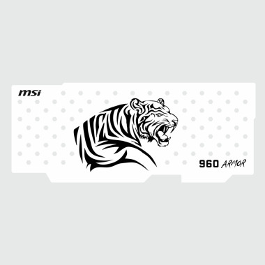 Msi 960 Armor | Backplate (White) | ColdZero