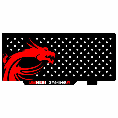 Msi Rx 580 Gaming X| Gpu Backplate (Layout 1) | ColdZero