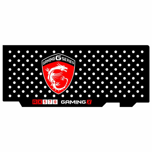 Msi Rx 570 Gaming X| Gpu Backplate (Layout 2) | ColdZero