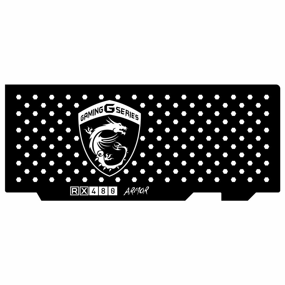 Msi Rx 480 Armor | Backplate (L2) Black | ColdZero