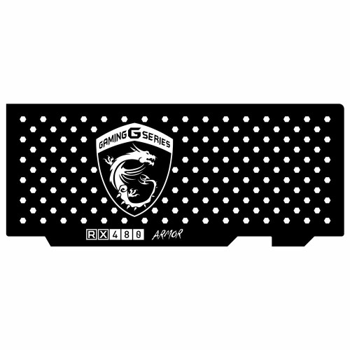 Msi Rx 480 Armor | Backplate (L2) Black | ColdZero
