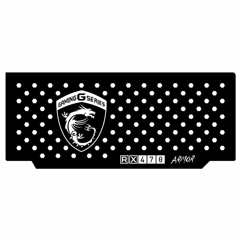Msi Rx 470 Armor | Backplate (L2) Black | ColdZero