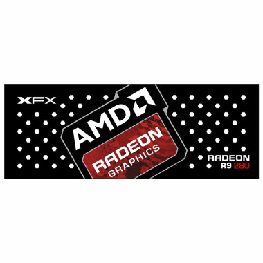 Xfx R9 280 Black DD | Gpu Backplate (Layout 3) | ColdZero