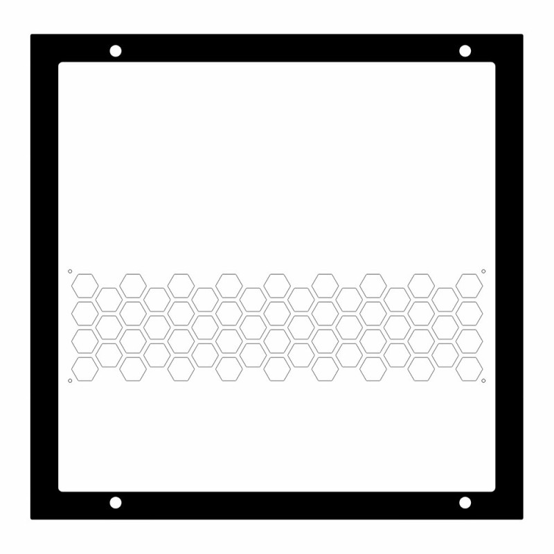 NZXT H200i | Side Panel Hexx (Clear) | ColdZero