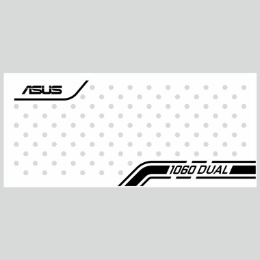 Asus 1060 Dual | Backplate (L1) White | ColdZero