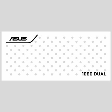 Asus 1060 Dual | Backplate (L2) White | ColdZero