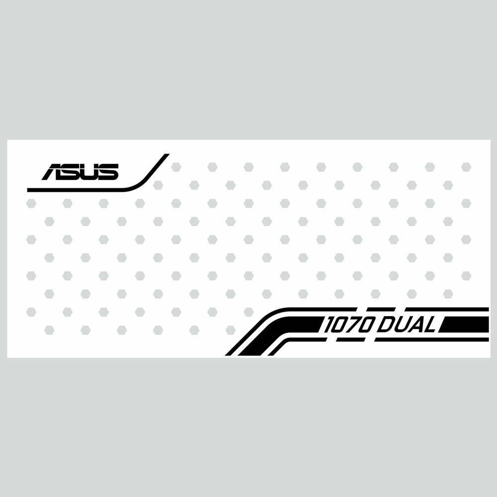 Asus 1070 Dual | Backplate (L1) White | ColdZero